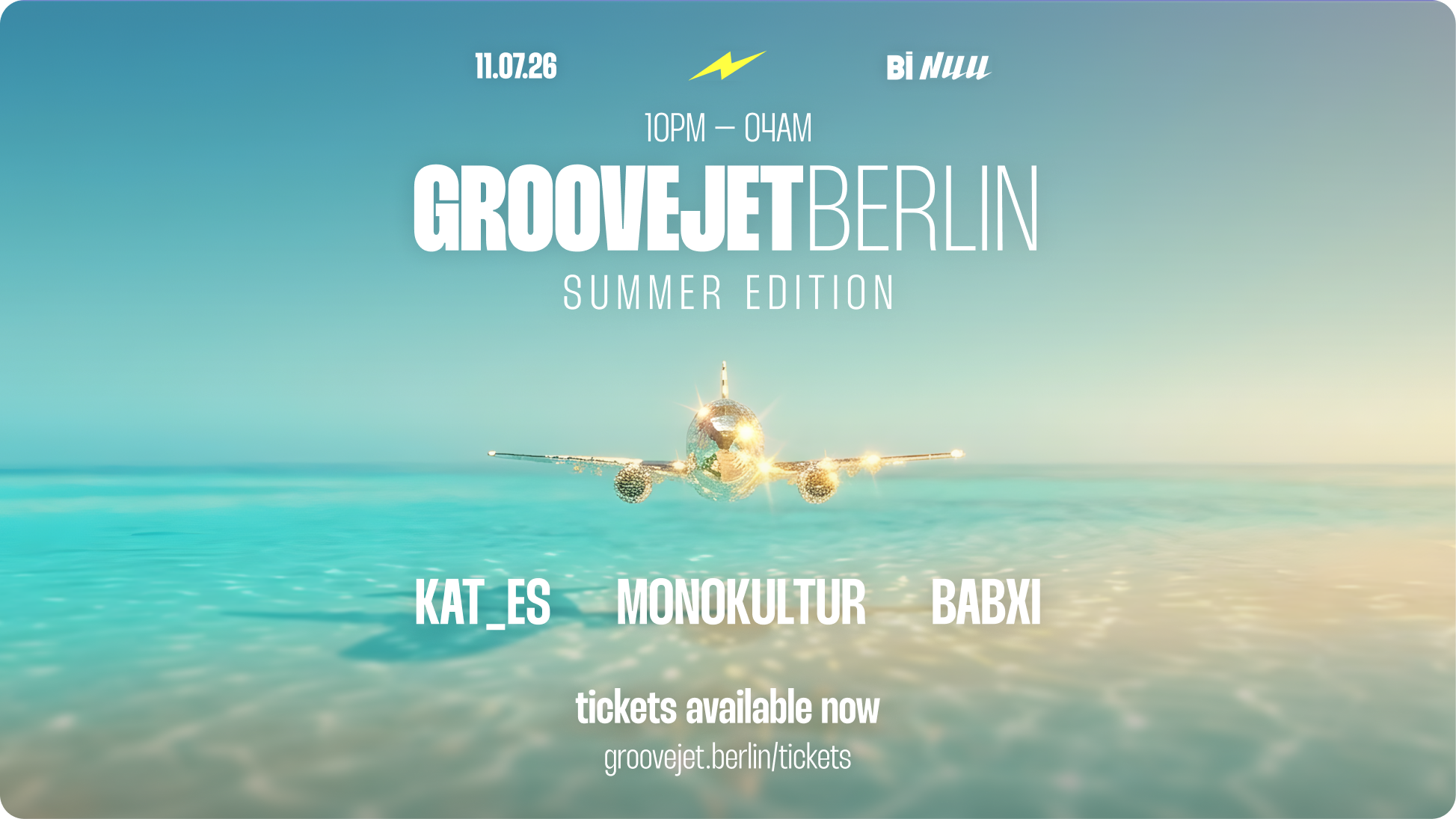 GROOVEJET BERLIN event poster