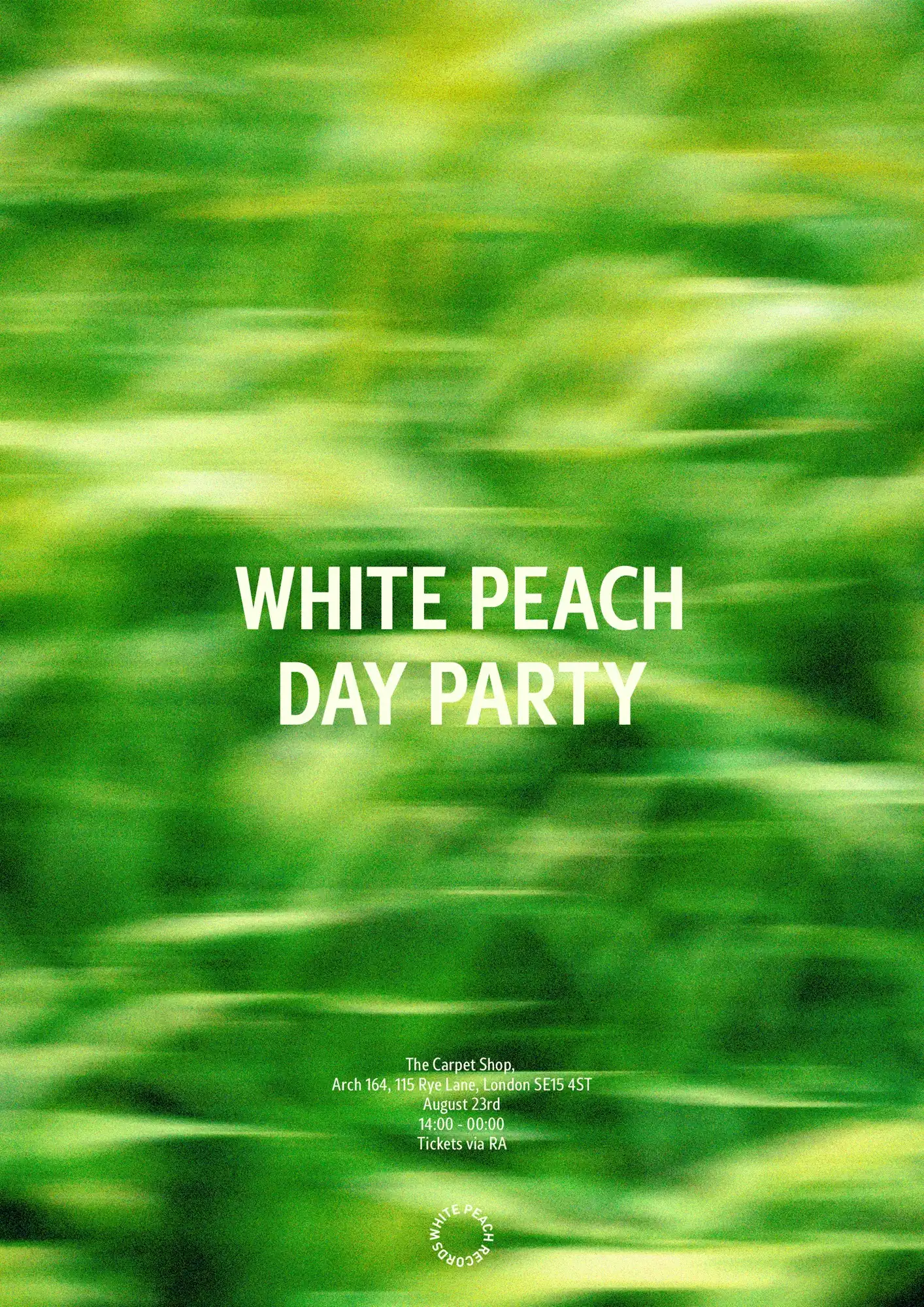 White Peach: Day Party event poster