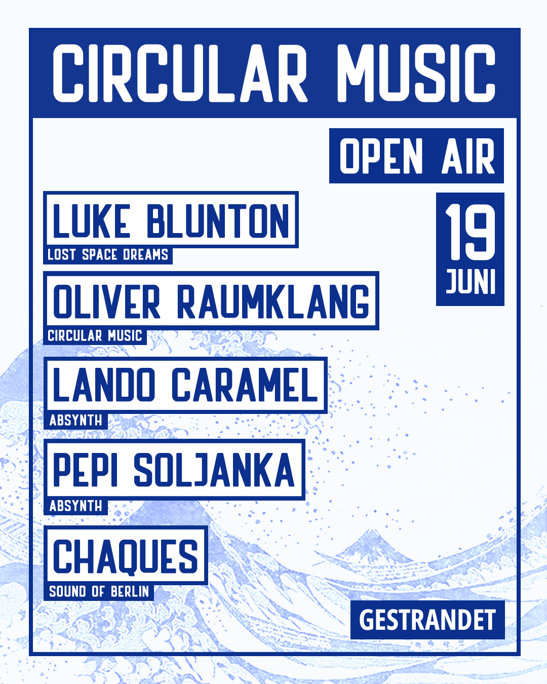 Circular Music 'Open Air' with finest House Music by Vinyl only (all day) event poster