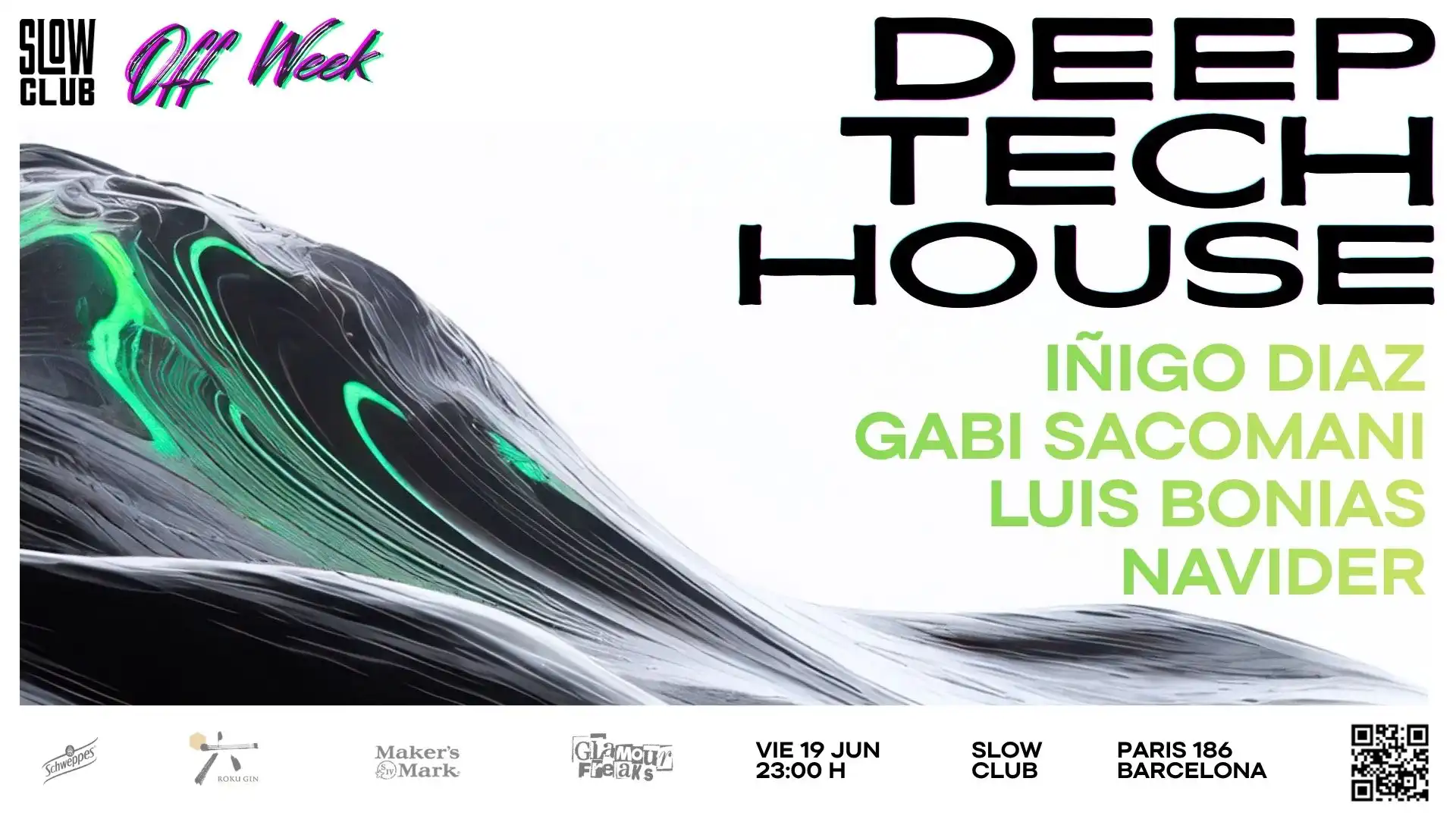 OFFWEEK: Deep, Tech, House event poster