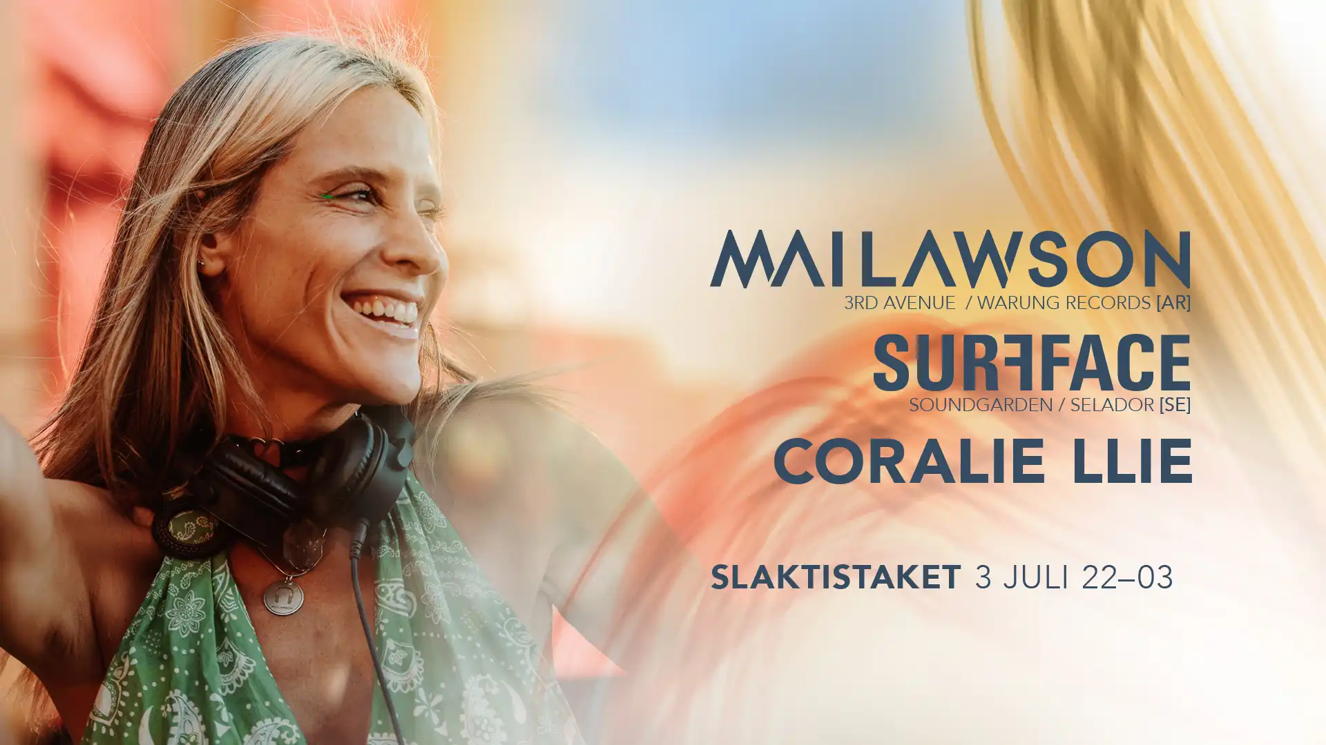 Rooftop Sessions with Mai Lawson, Surfface, Coralie Llie event poster