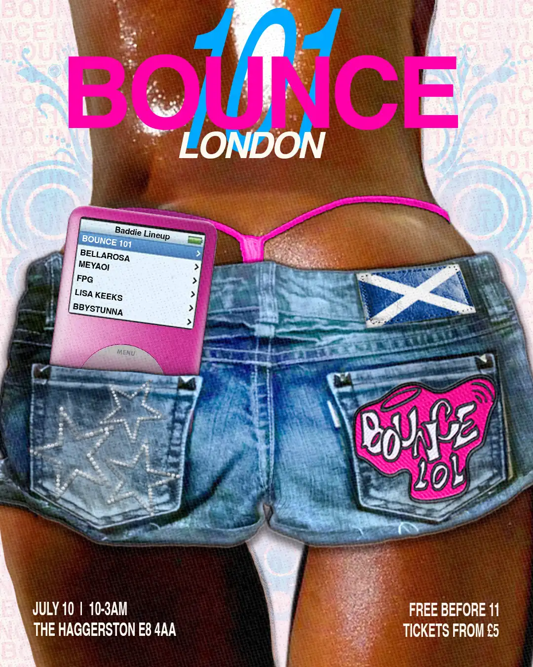 BOUNCE 101: LONDON event poster