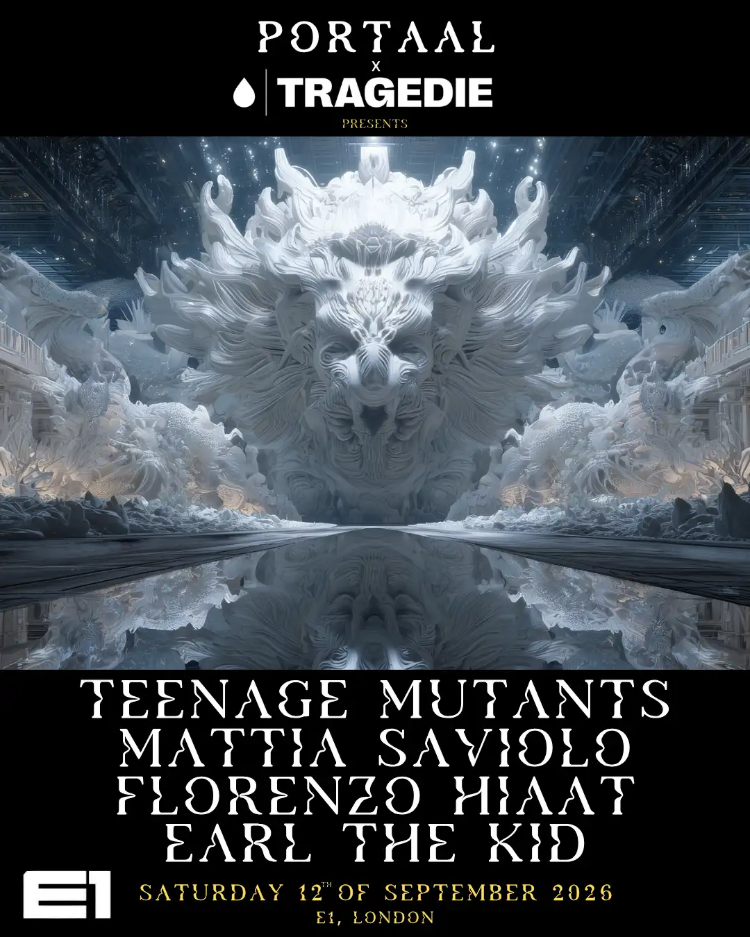 Portääl x Tragedie: Teenage Mutants event poster