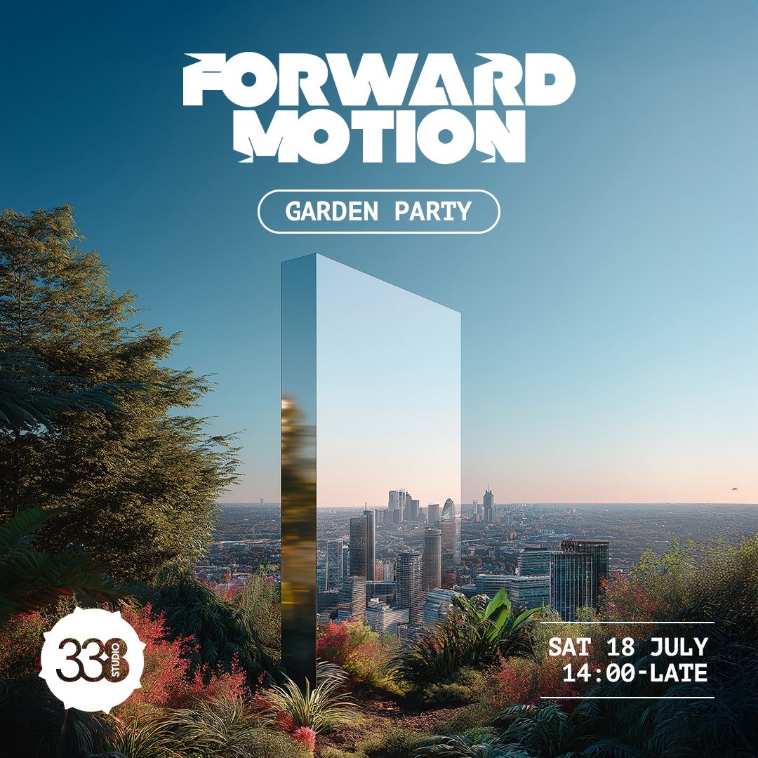 Forward Motion Garden Party event poster
