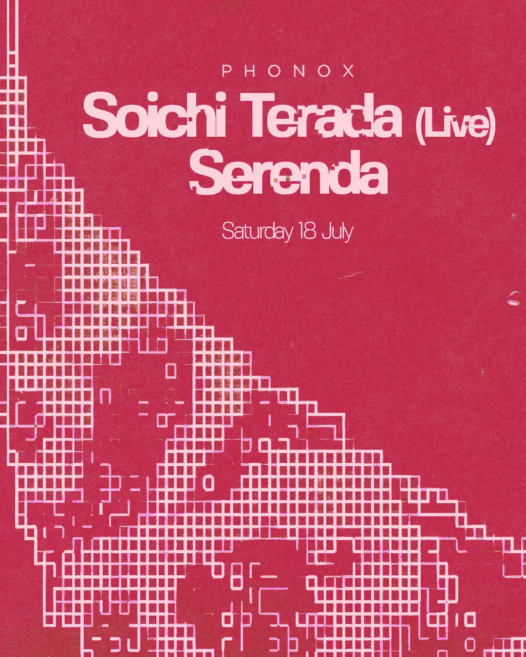 Phonox: Soichi Terada (Live) event poster
