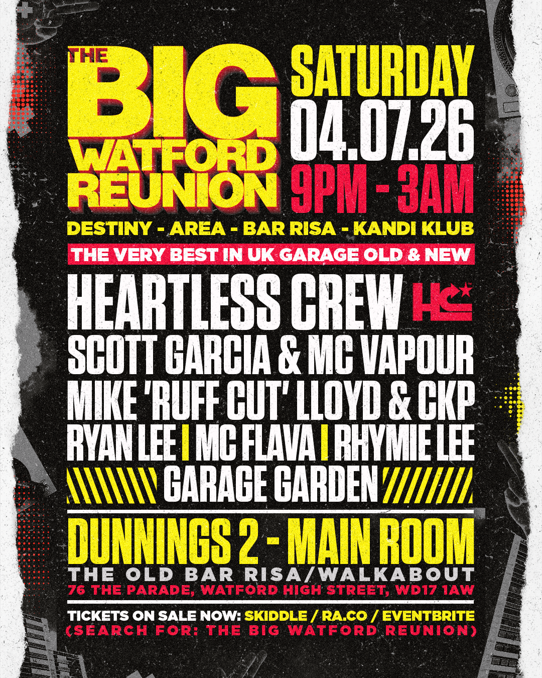 The Big Watford Reunion event poster