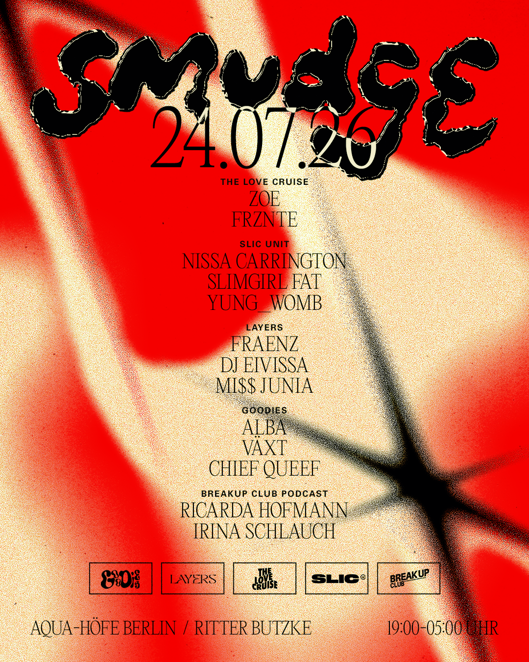 SMUDGE Berlin - Flinta* Pride Opening event poster