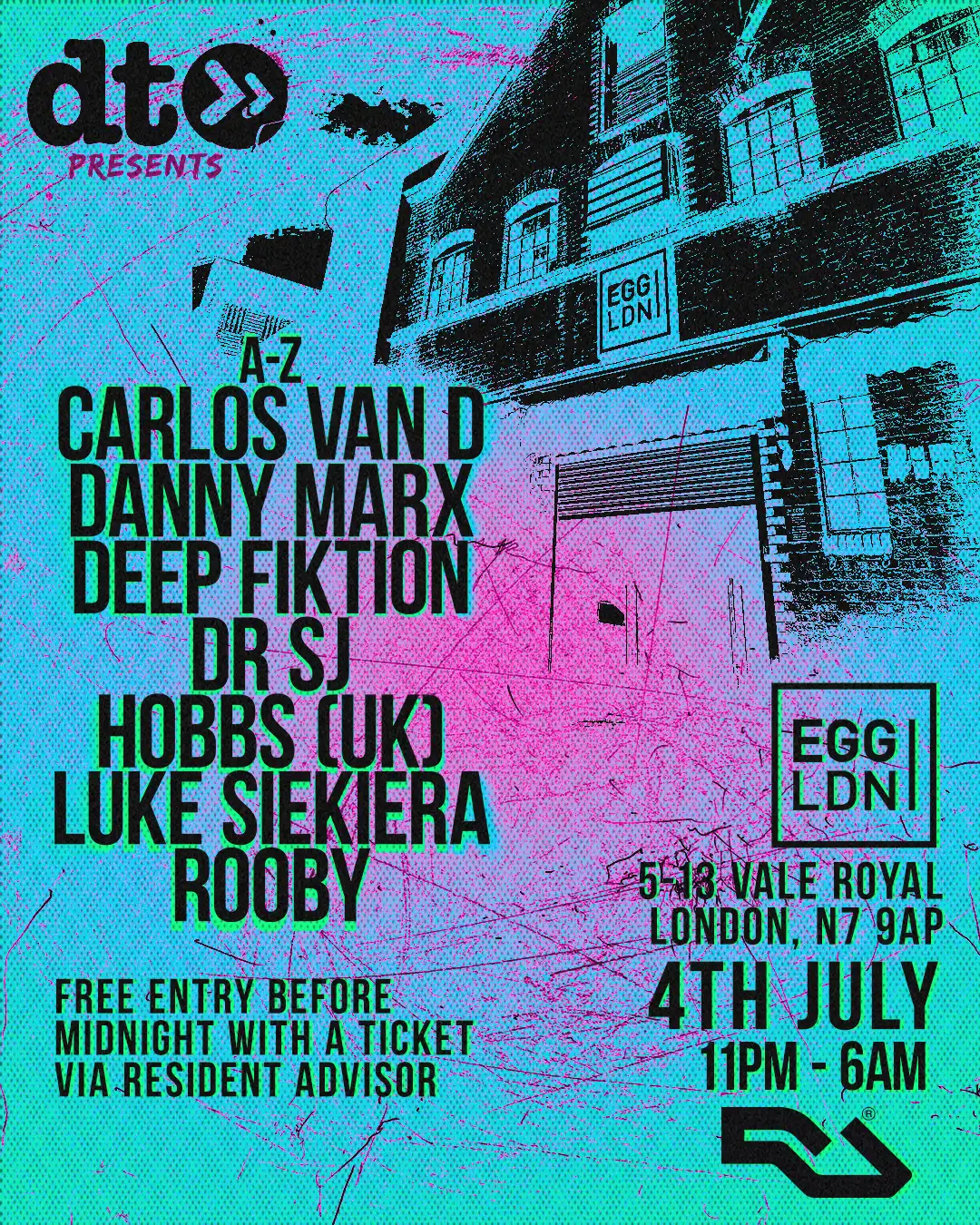 DT presents event poster
