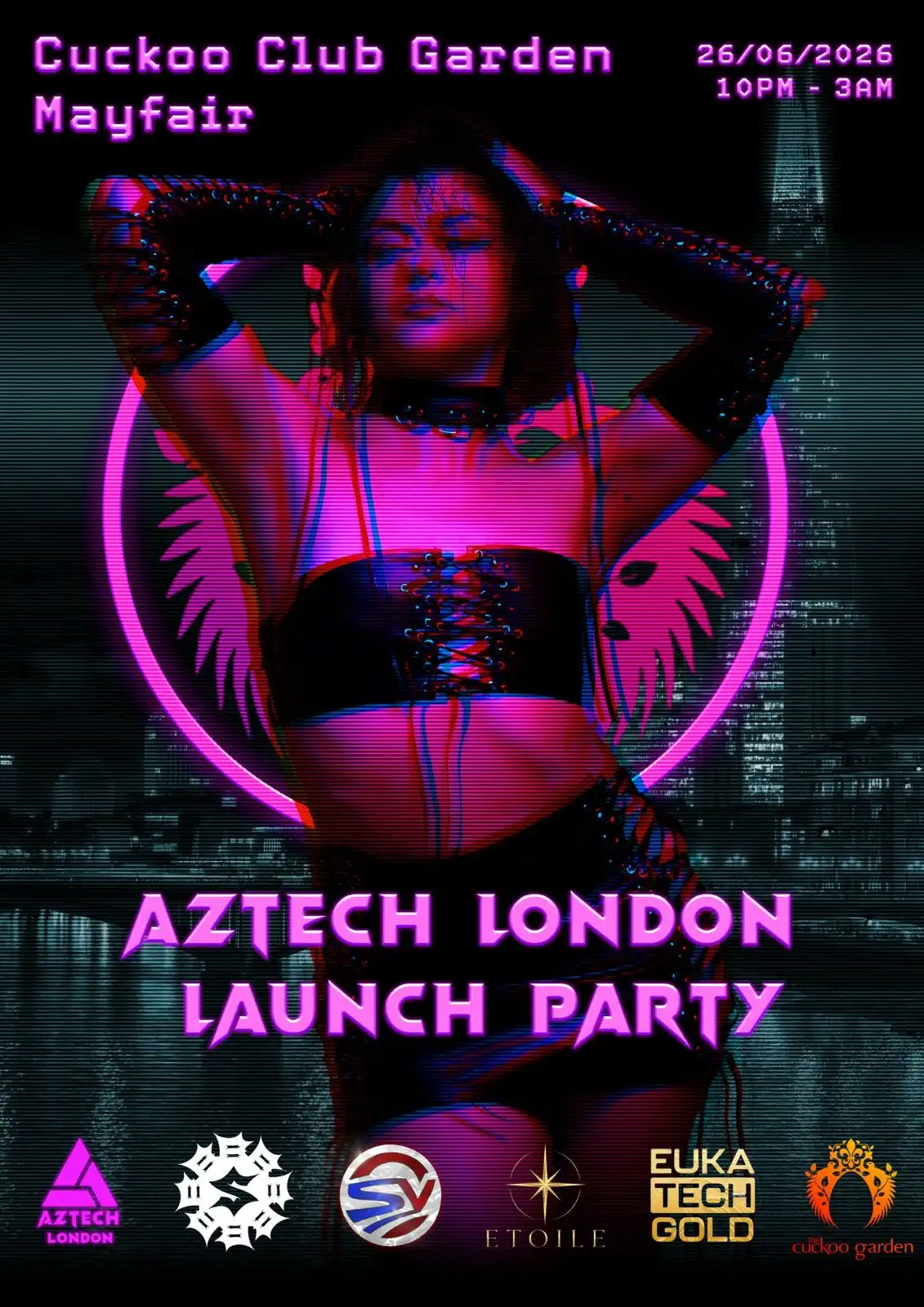 Aztech London Launch Party event poster