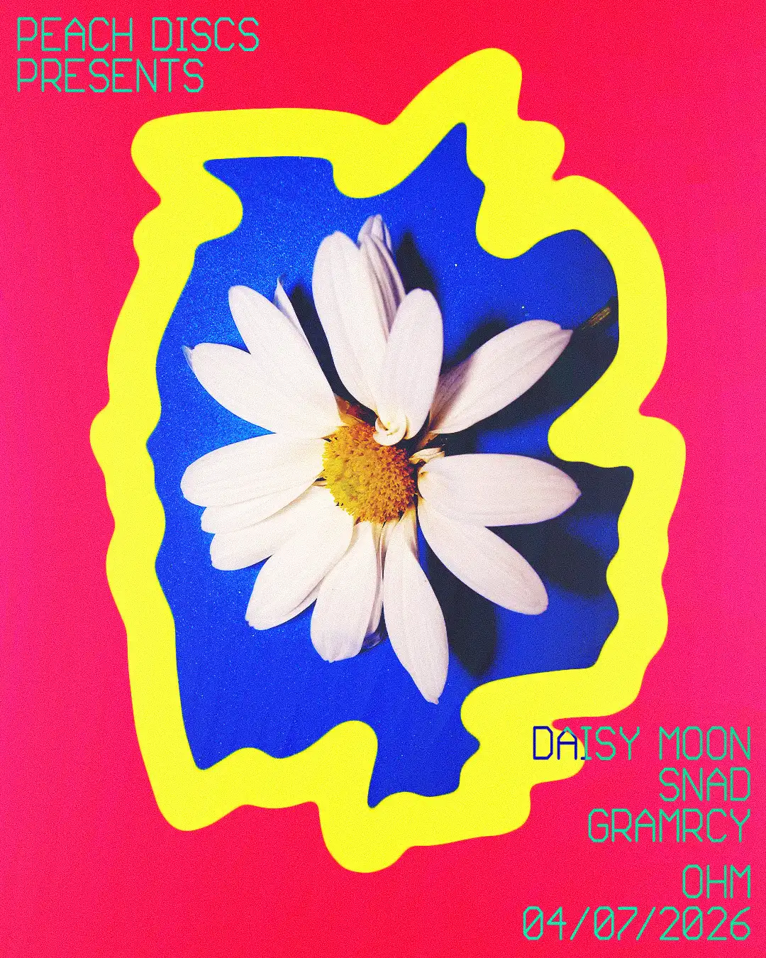 Peach Discs presents: Daisy Moon, Snad & Gramrcy event poster