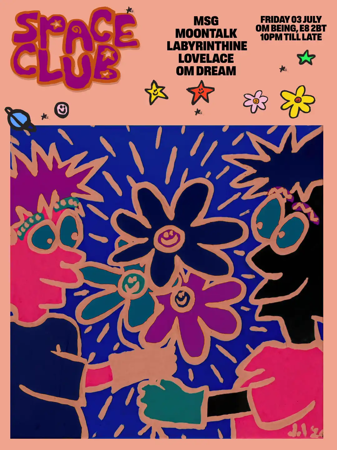 Space Club event poster