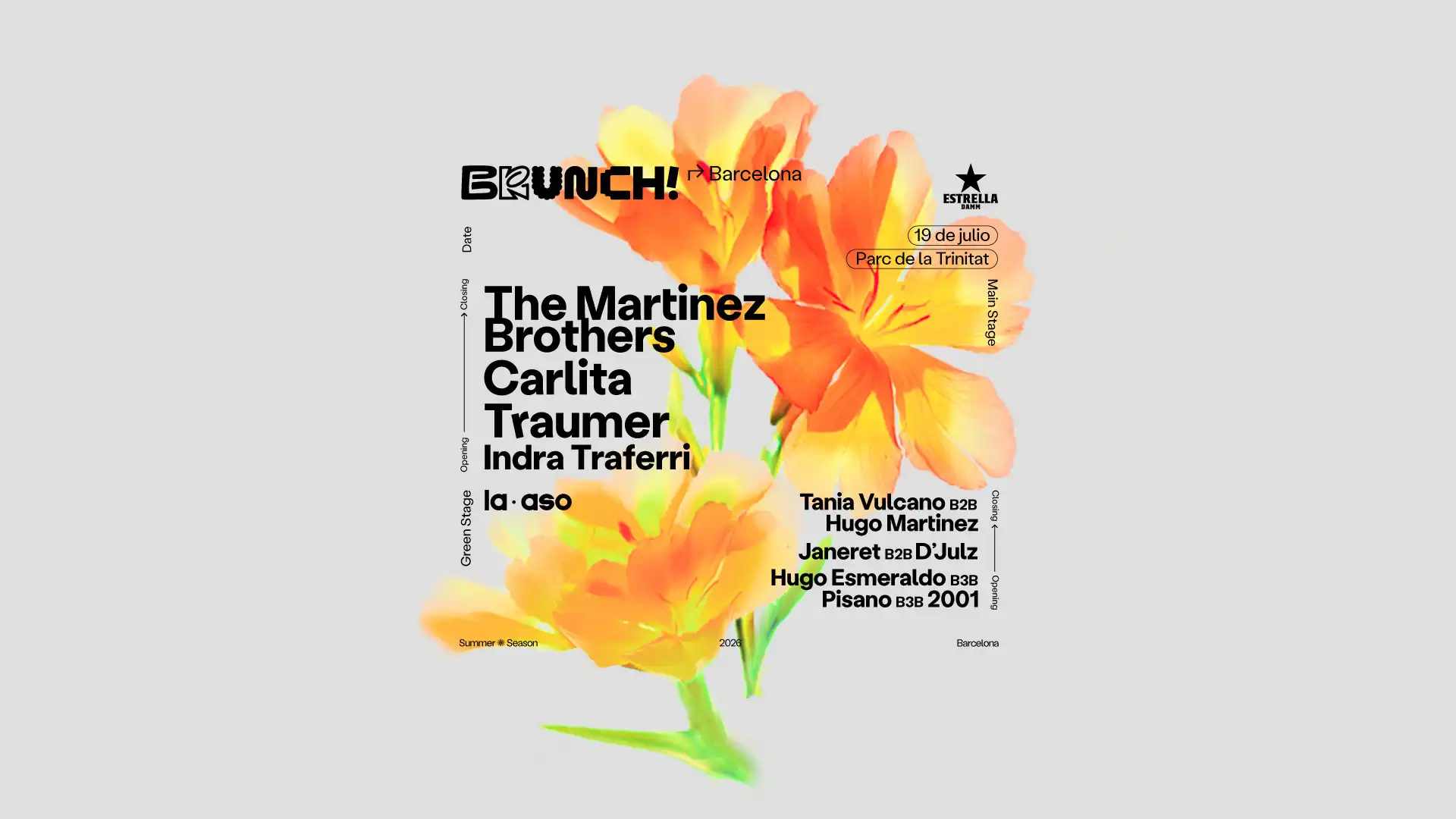 Brunch Electronik Barcelona / The Martinez Brothers, Carlita, Traumer y más event poster