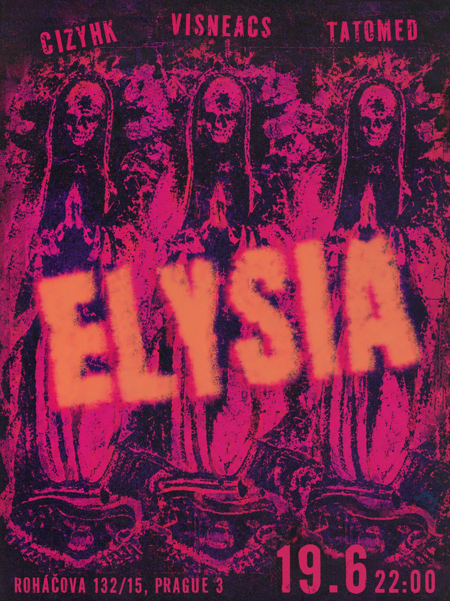ELYSIA - LATIN CLUB with CIZYHK, VISNEACS, TATOMED event poster
