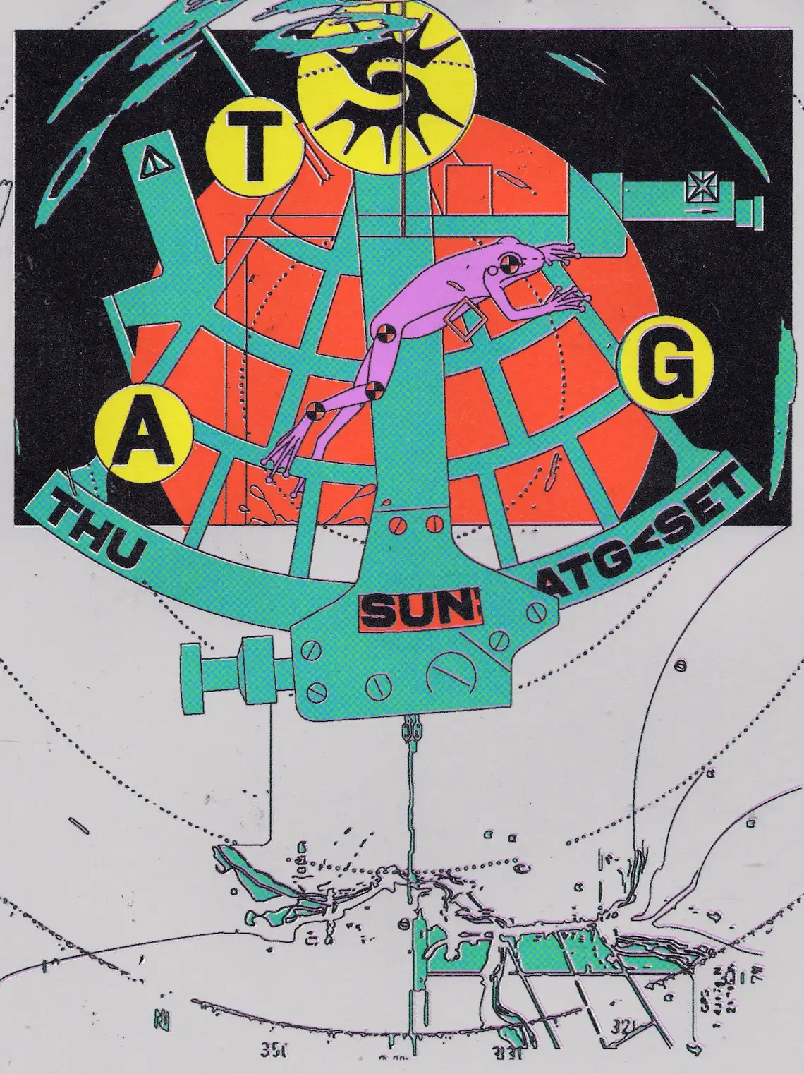 SUN > ATG < SET: FOOTCLAN (Tuco & N.D.N.M.) event poster