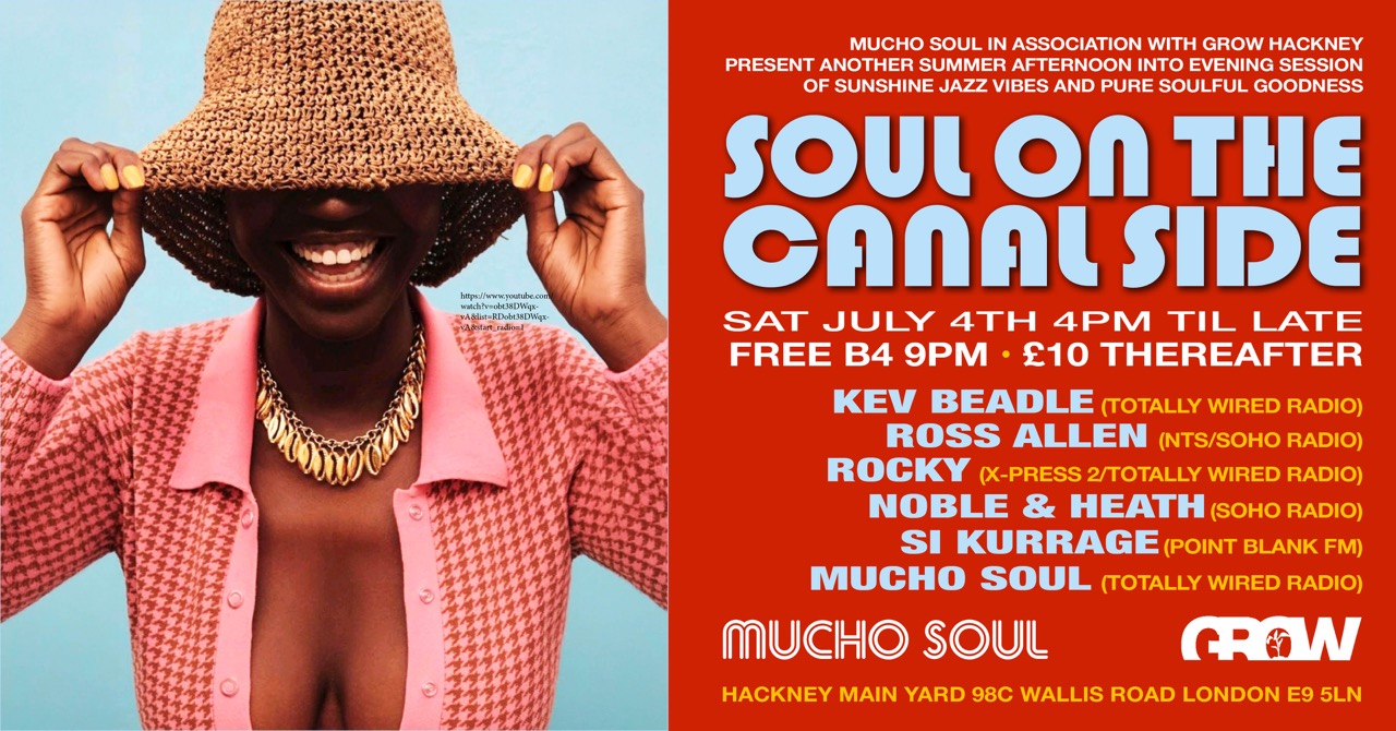 SOUL ON THE CANAL SIDE: ROCKY & ROSS ALLEN B2B // Kev Beadle // Noble & Heath // Si Kurrage event poster