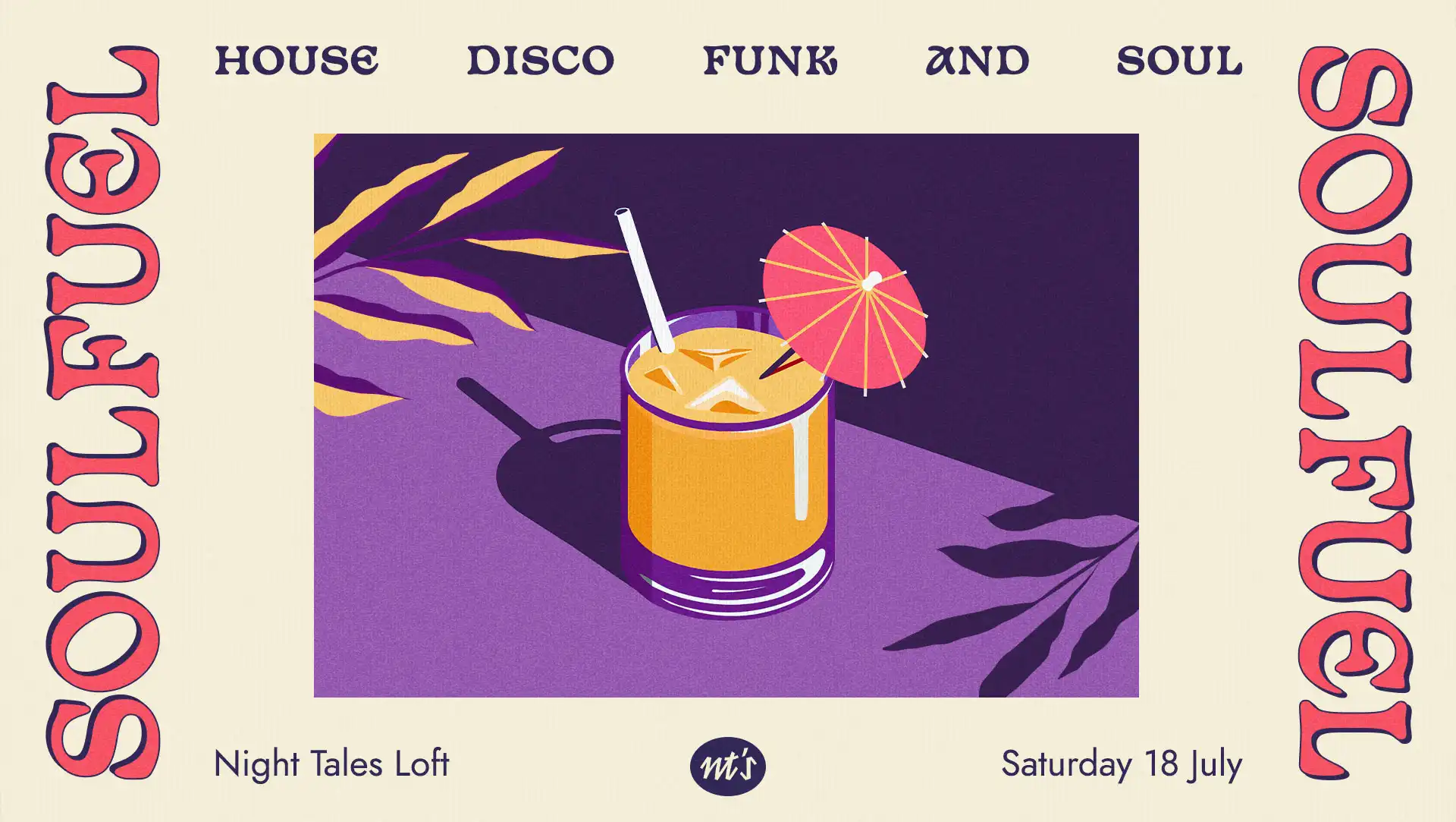SOULFUEL: House, Disco, Funk & Soul event poster