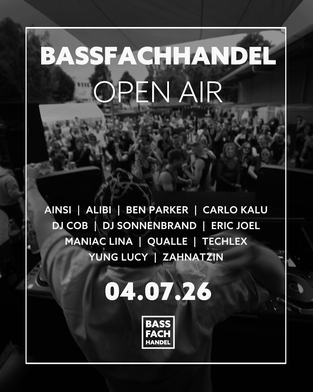 BASSFACHHANDEL Open Air event poster
