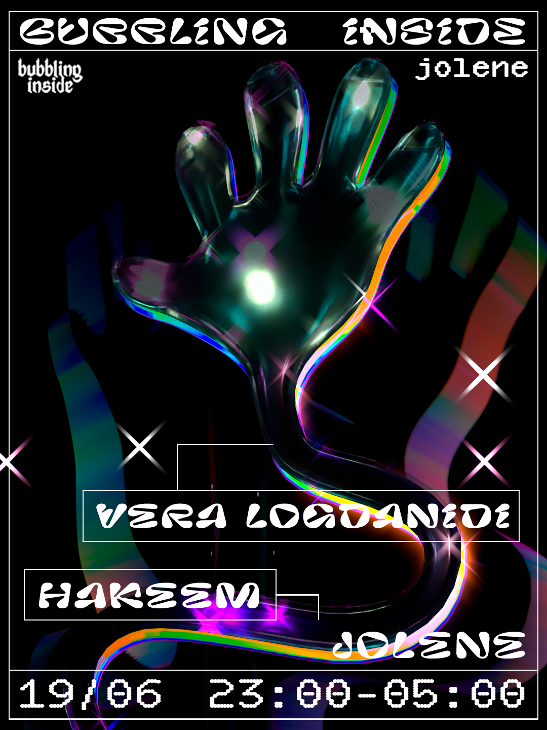 Bubbling Inside with Vera Logdanidi (UA) & HAKEEM event poster