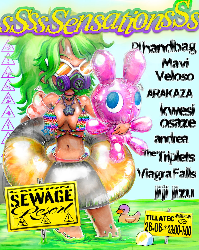 sSSsSensationsSs Sewage Resort event poster
