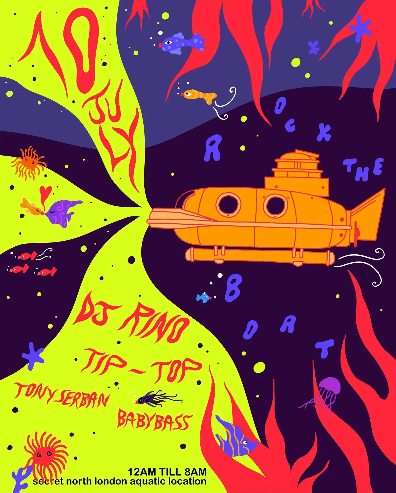 Rock The Boat event poster