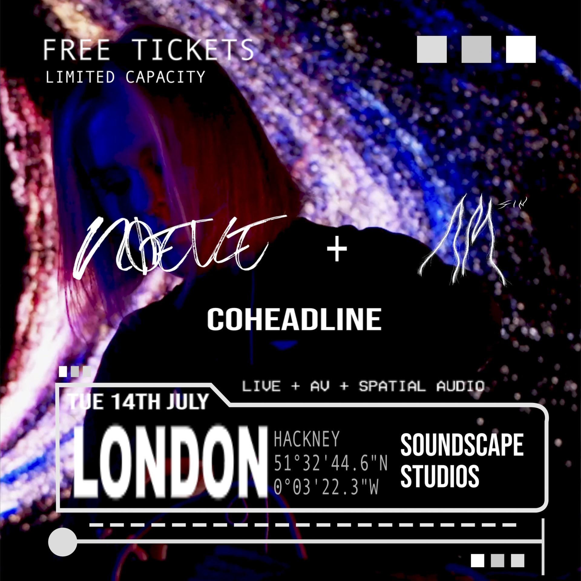 AM sin x NØELLE - Southby Productions event poster