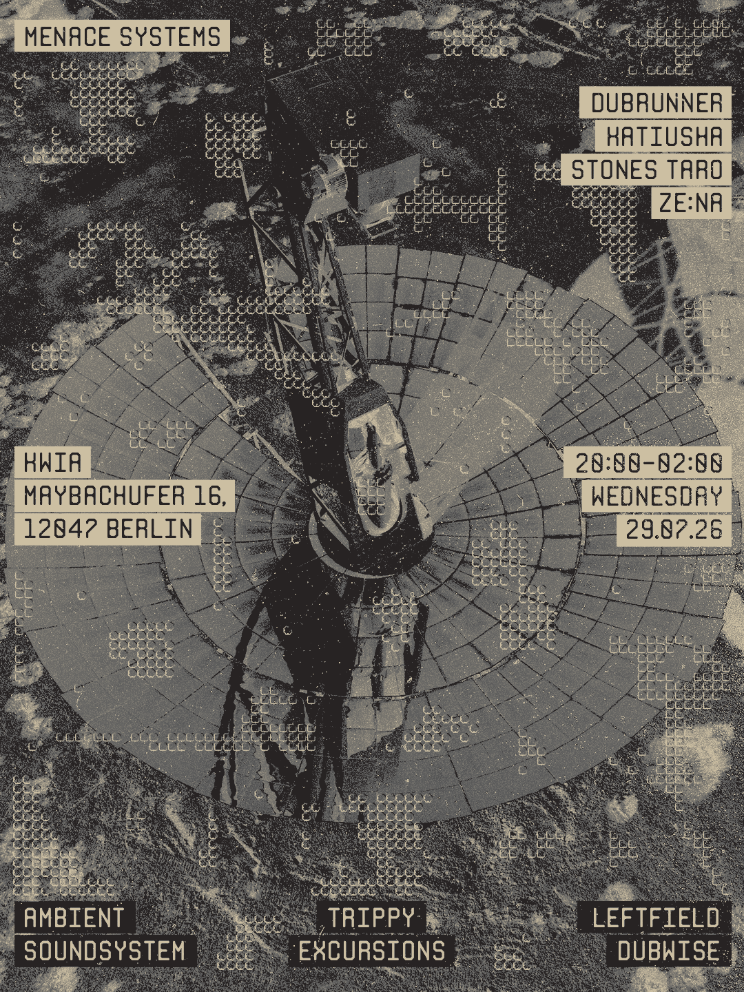 Menace event poster