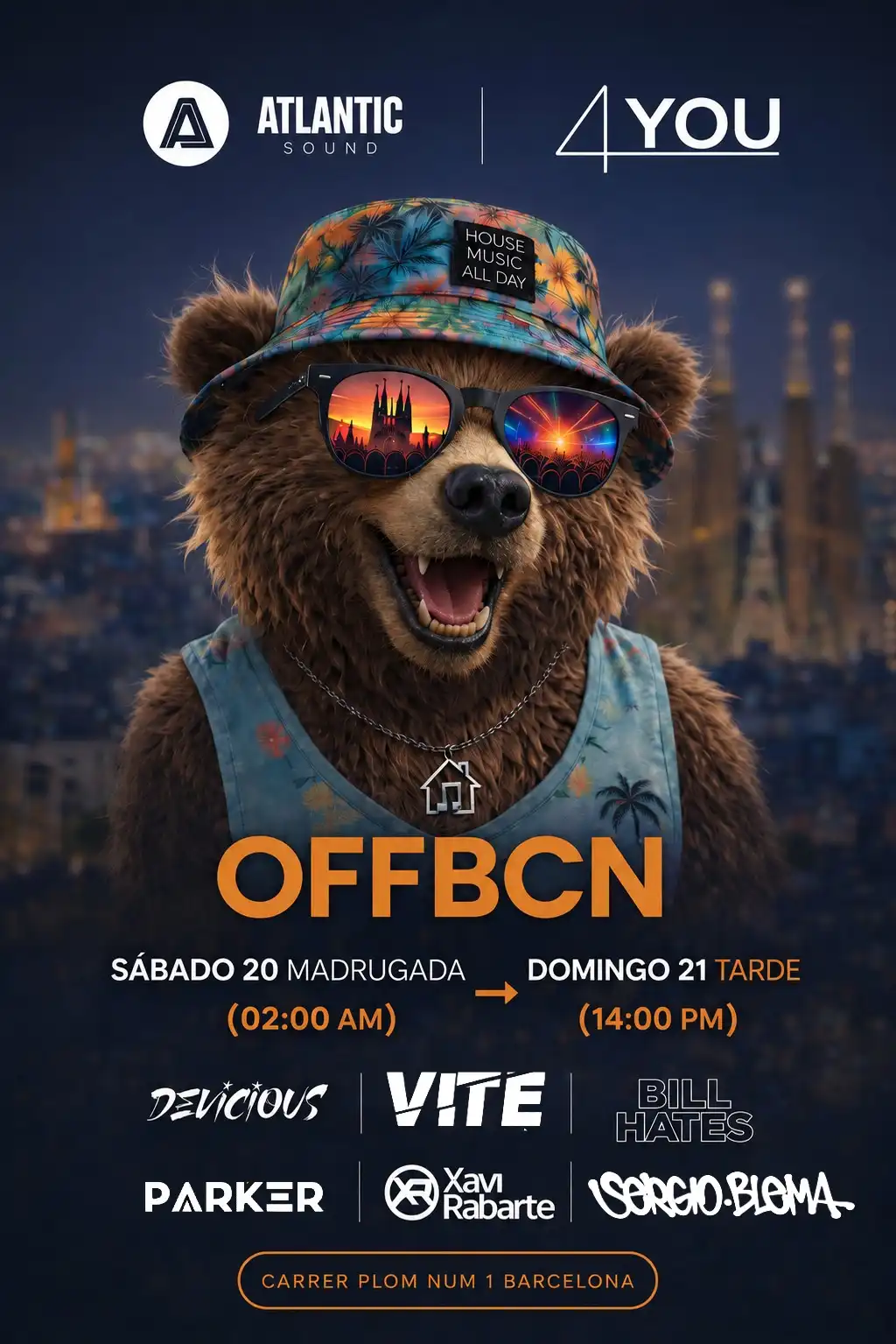 4YOU presenta: OFFBCN Party en AtlanticSound BCN event poster