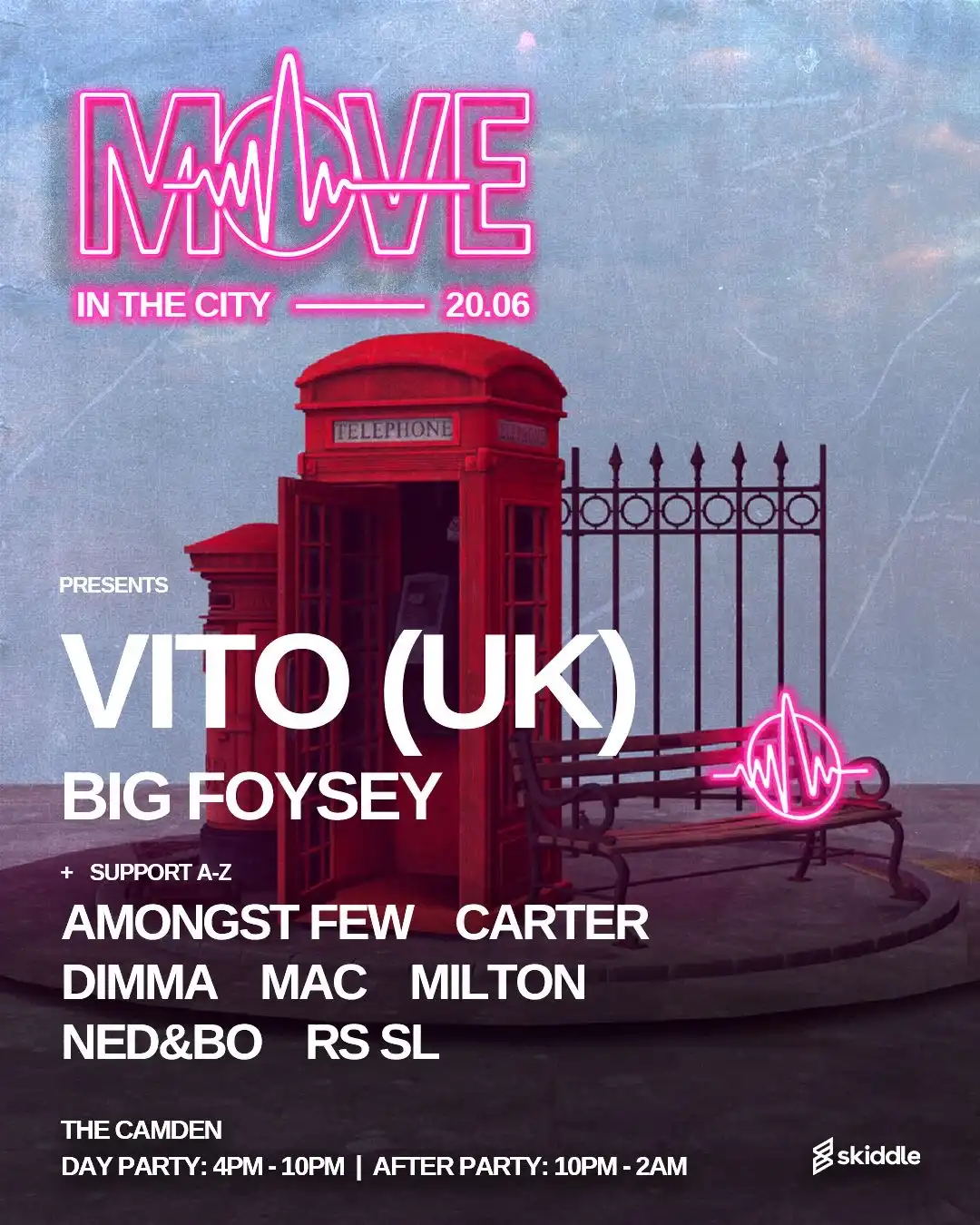 MOVE : IN THE CITY - VITO (UK) , BIG FOYSEY + MANY MORE event poster