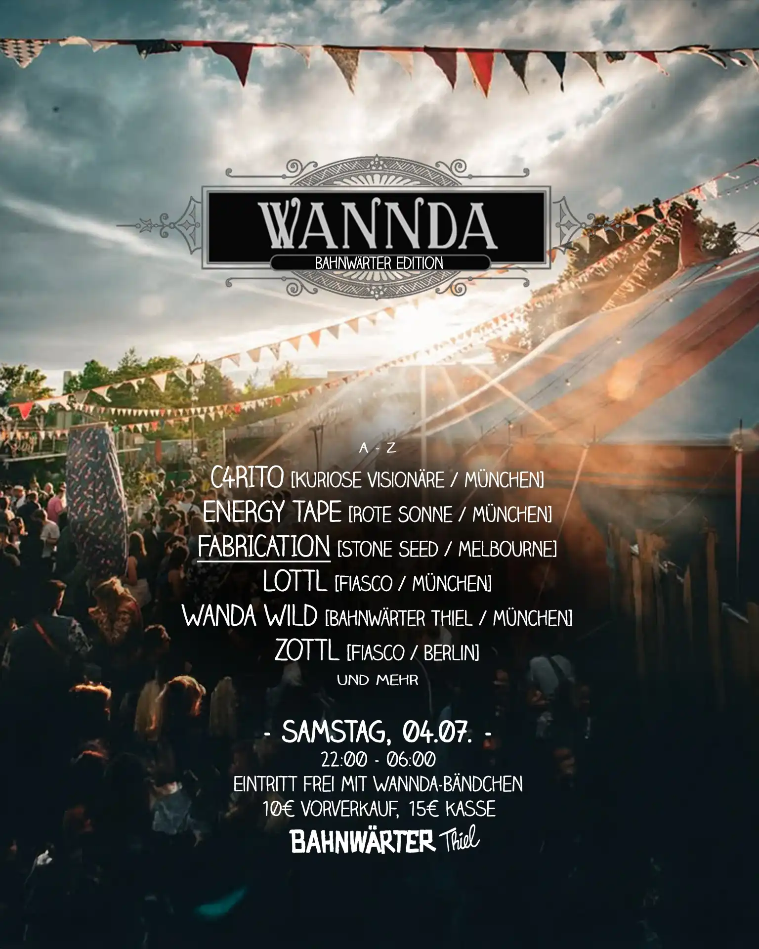 Wannda Circus / Bahnwärter Edition event poster