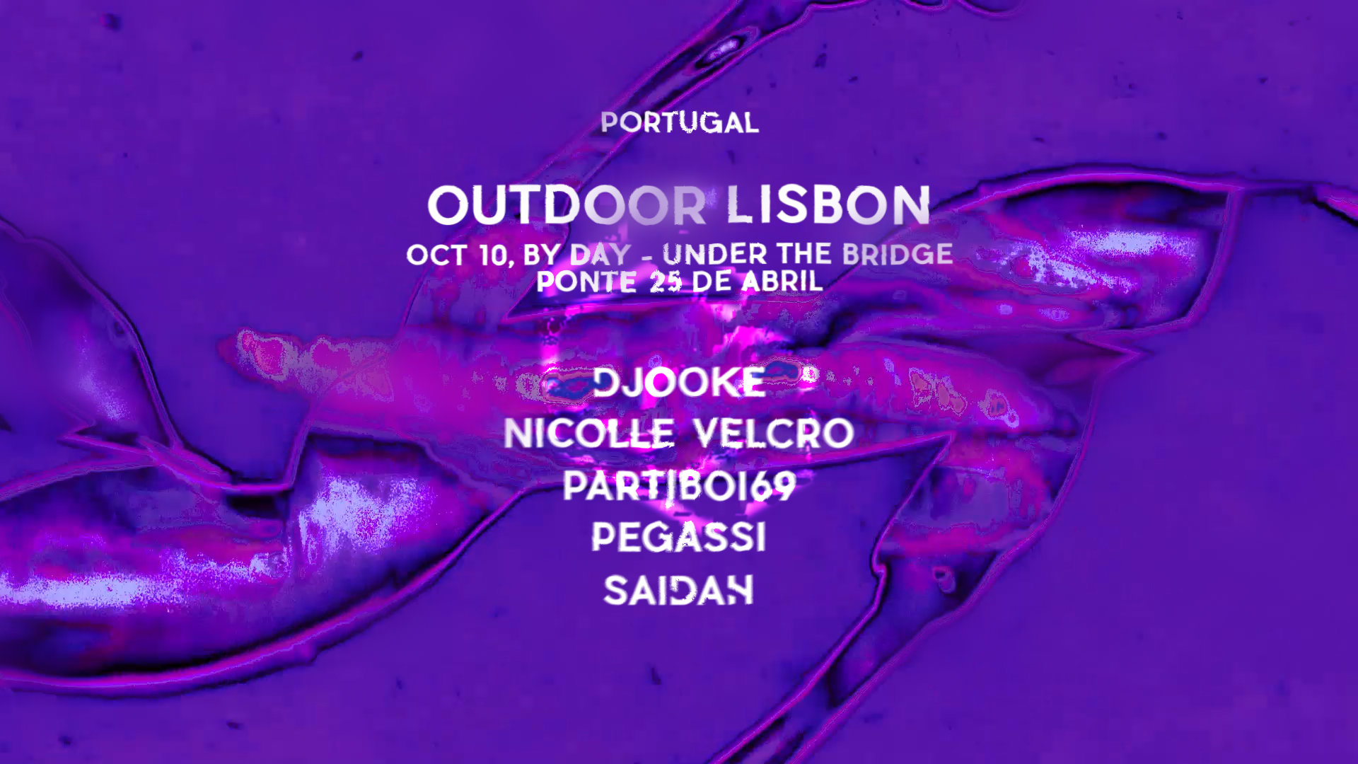Intercell Lisbon with Pegassi, Partiboi69, SAIDAH event poster