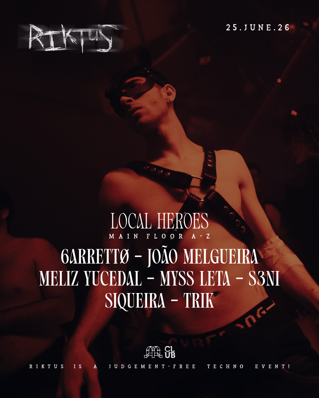 Riktus: Local Heroes (Main-Floor) X Frevo (Red/Room) event poster