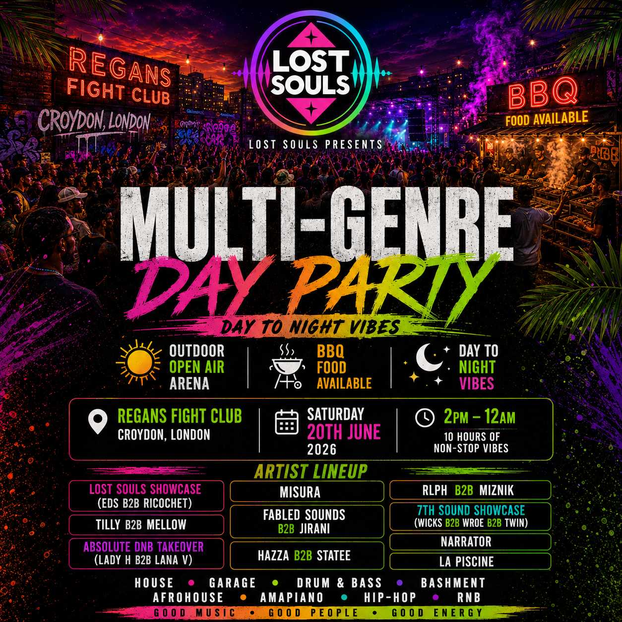 LSP OPEN AIR ALL DAYER event poster
