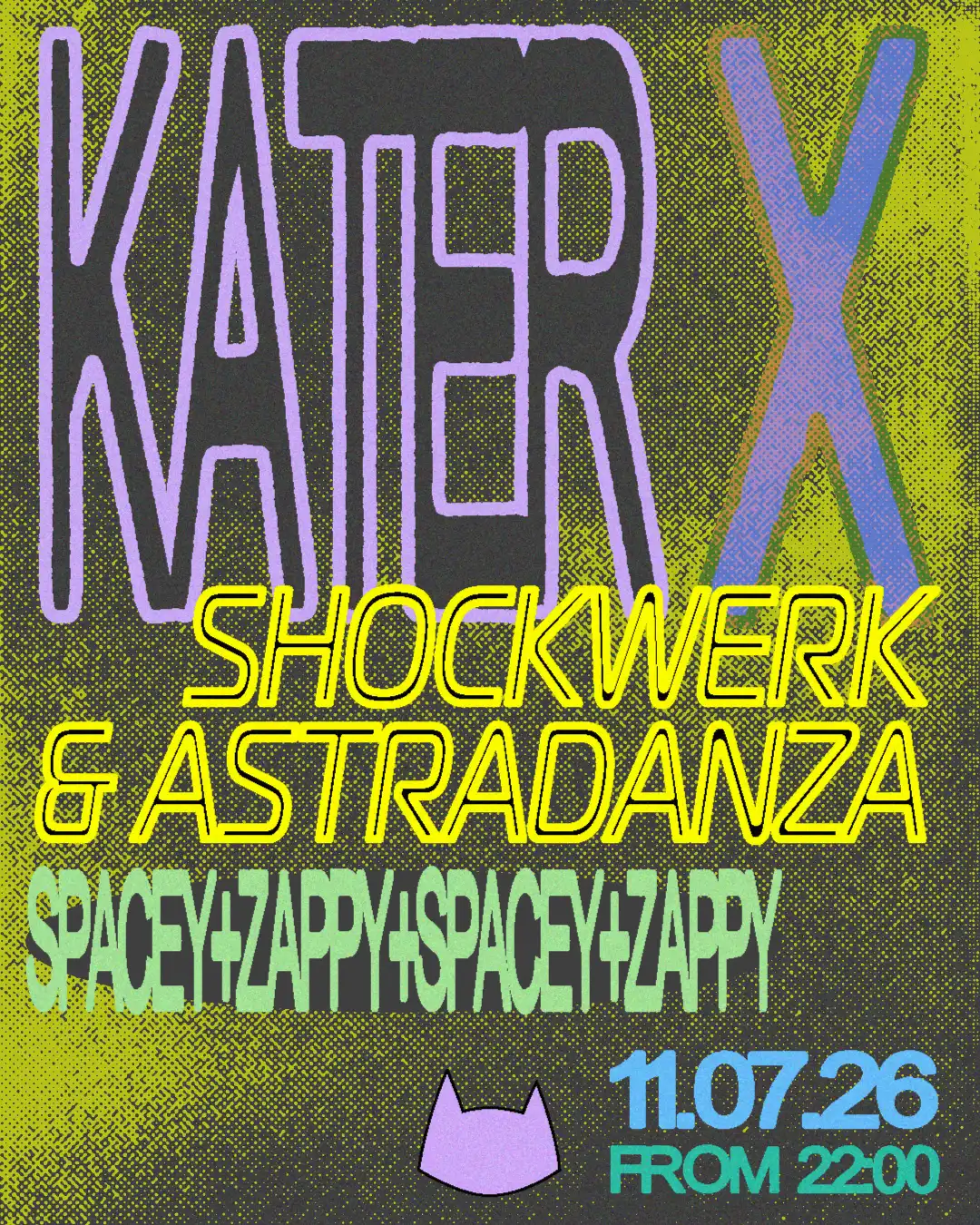 Kater x shockwerk & Astradanza event poster