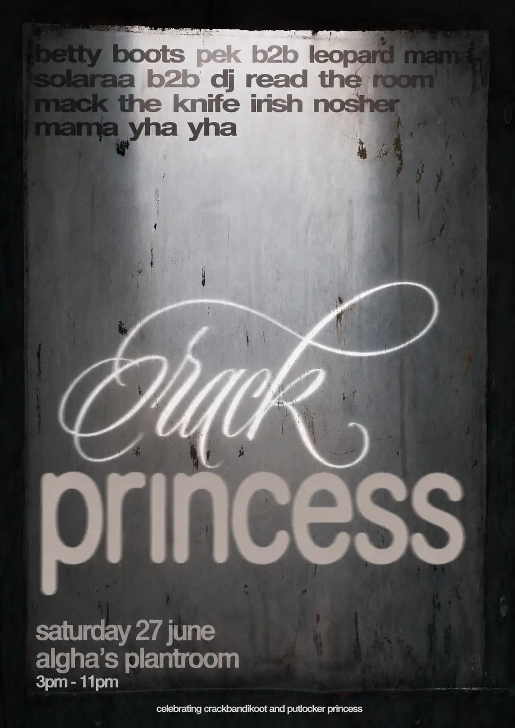 Crack Princess event poster