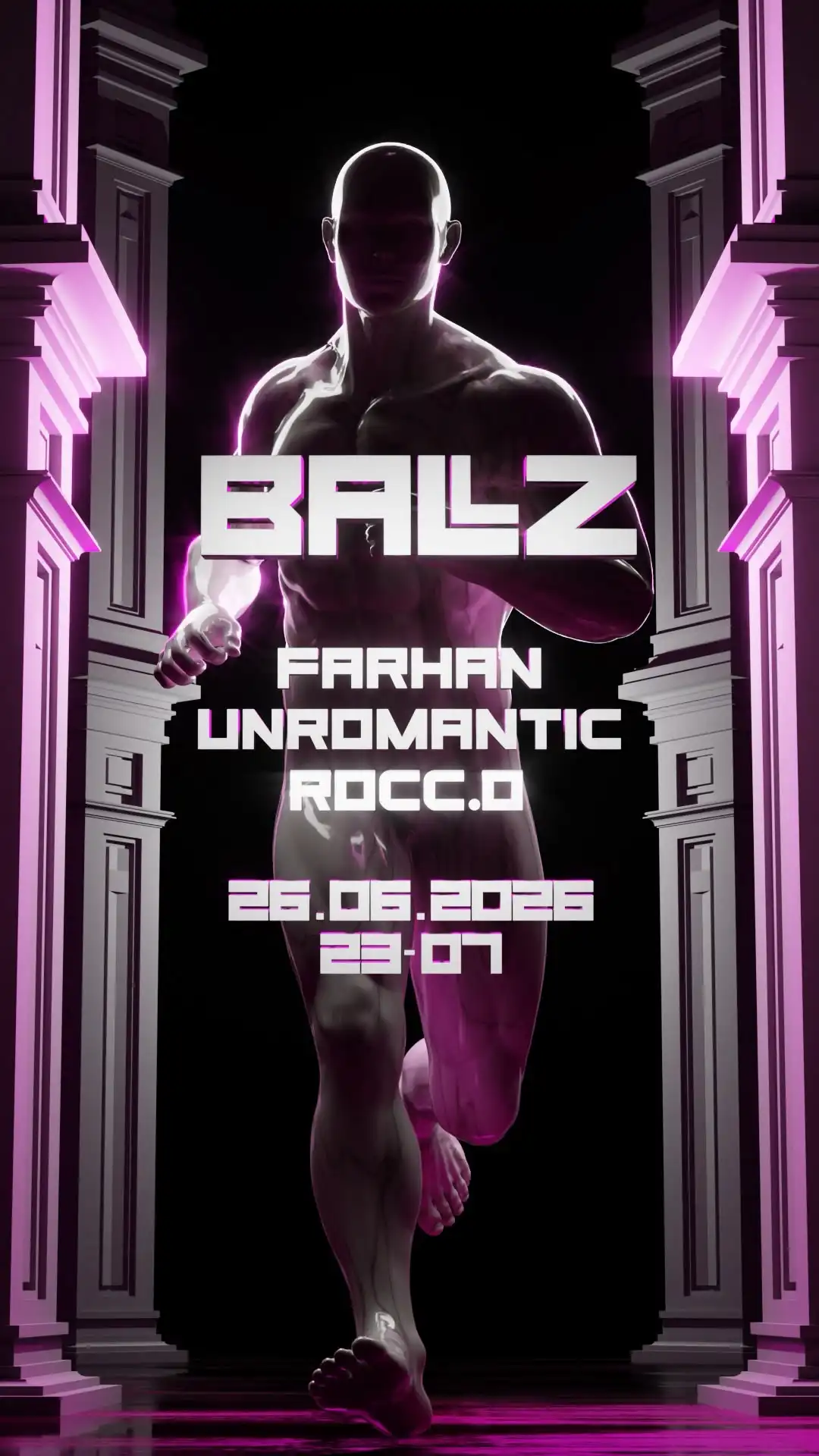 Ballz event poster