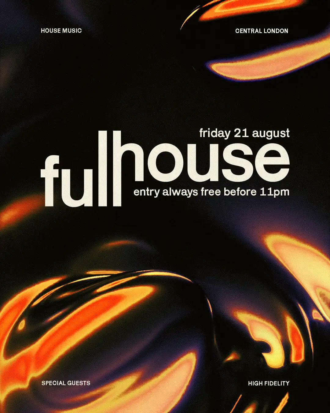 FullHouse event poster