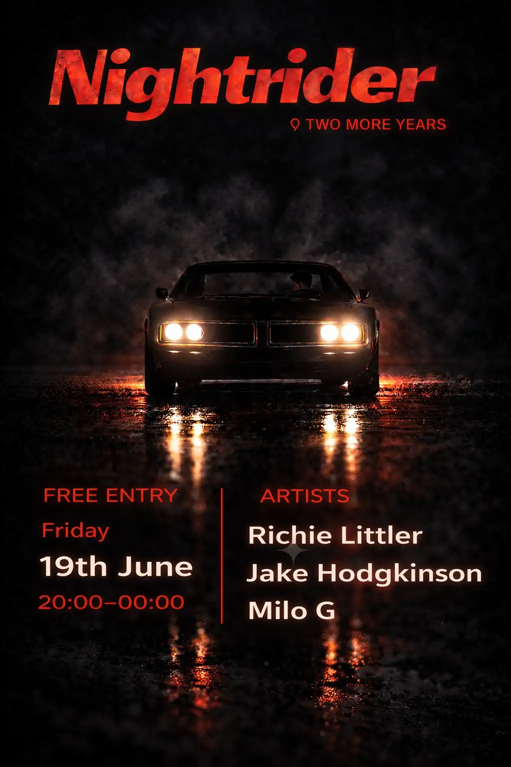Nightriders event poster