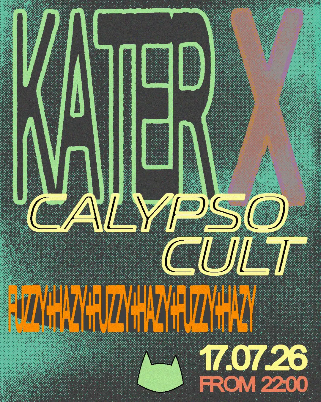 Kater x Calypso Cult event poster