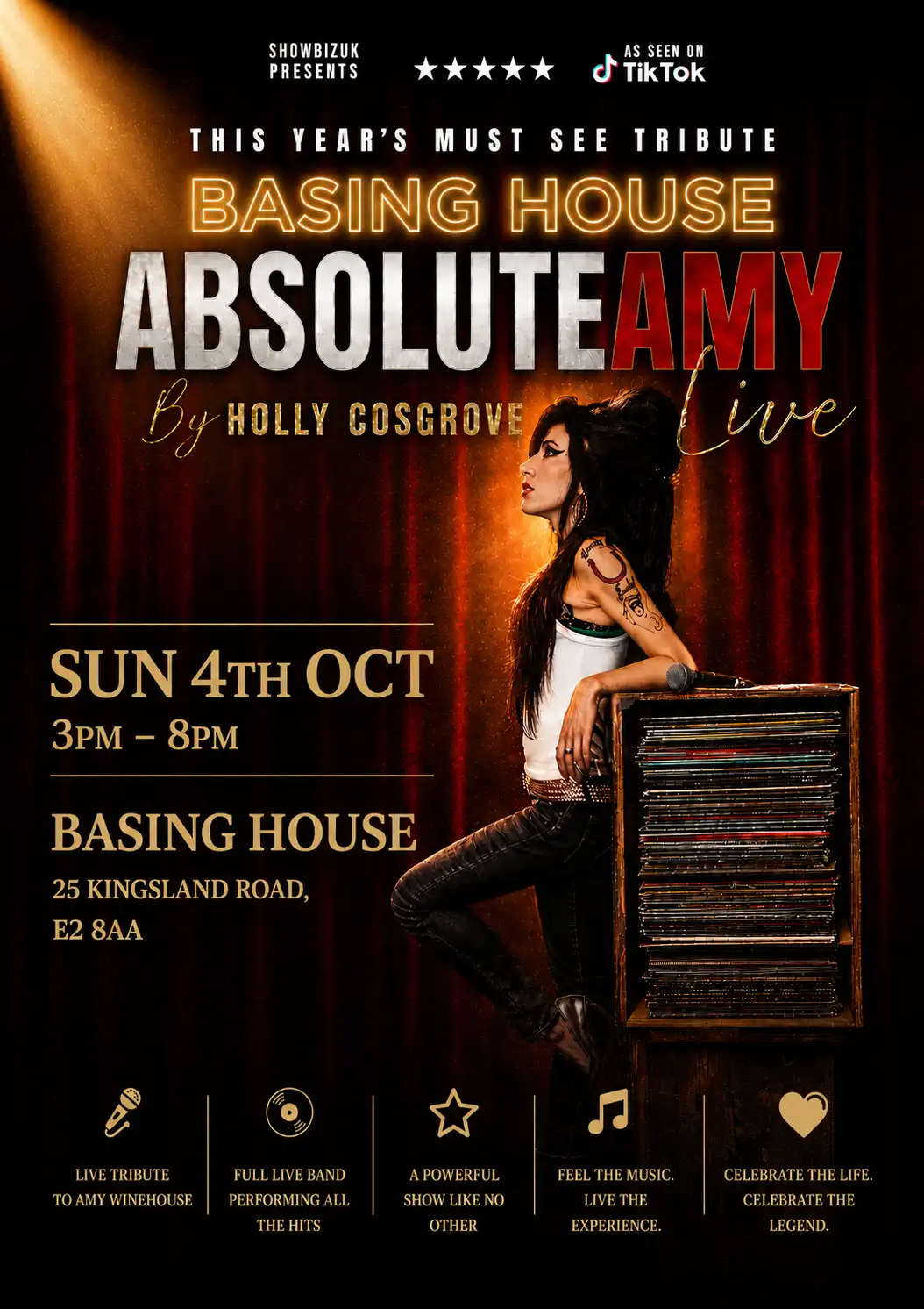 Absolute Amy - Amy Winehouse Tribute event poster