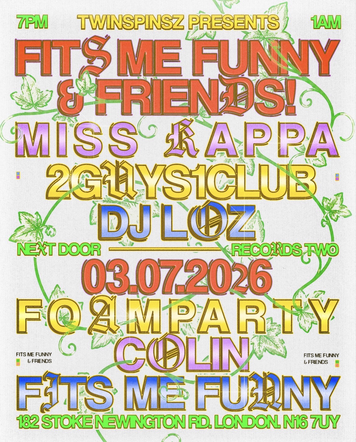 Twinspinsz ❀ FITS ME FUNNY & Friends event poster