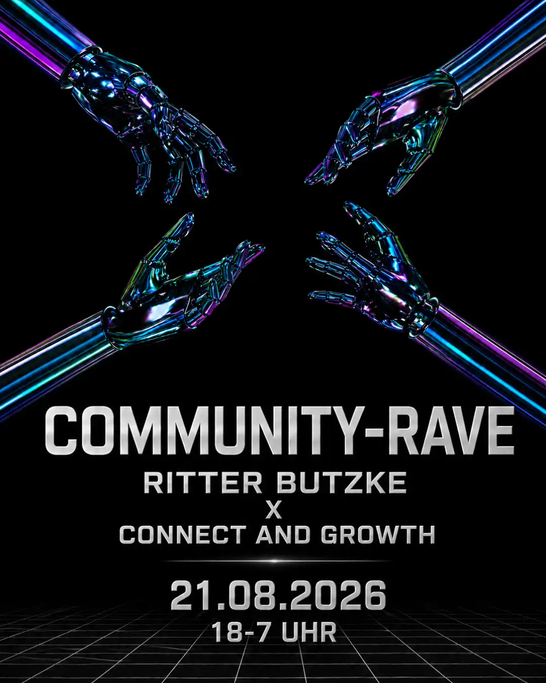 Community-Rave event poster