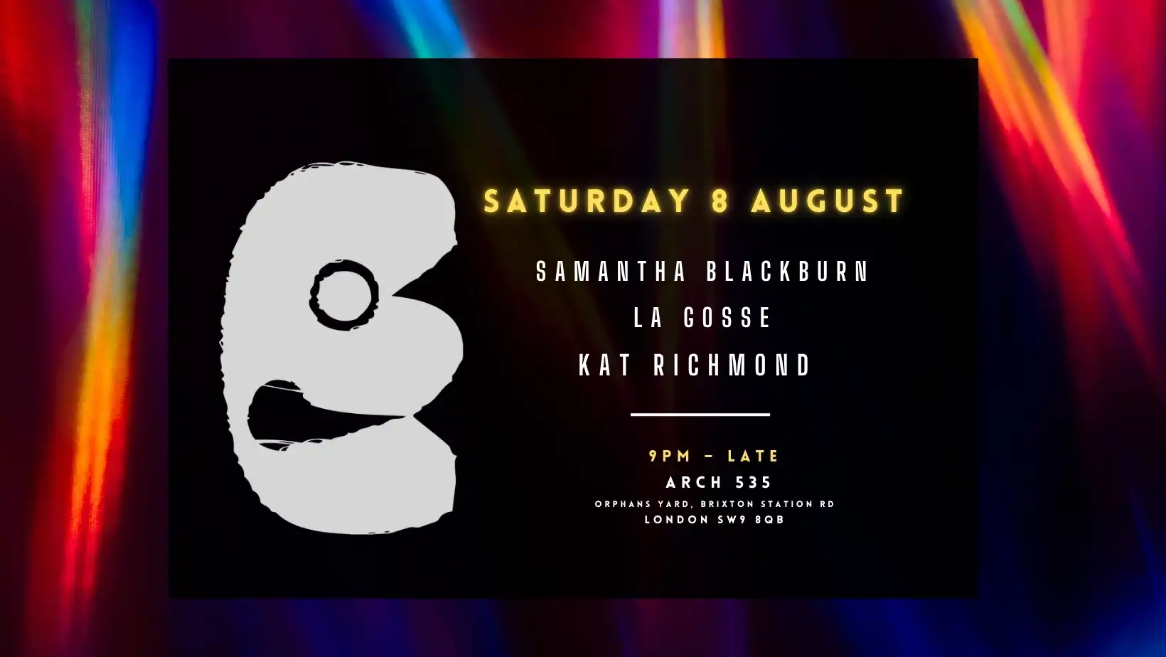 Buntu with Samantha Blackburn (Birthday), La Gosse & Kat Richmond event poster