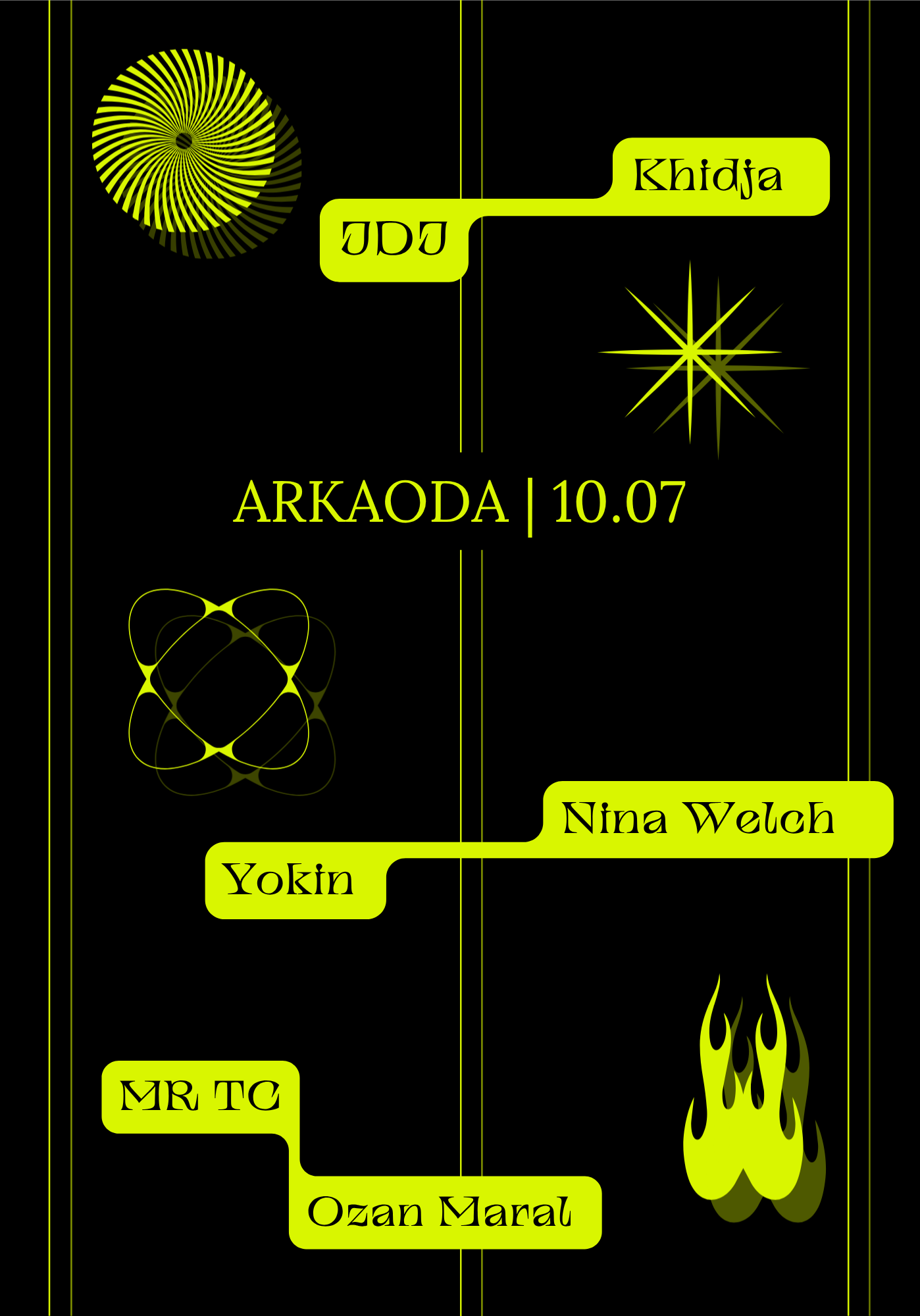 Arkaoda 10.07 event poster