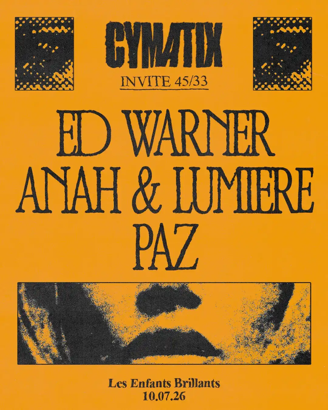 Cymatix invite 45/33 event poster