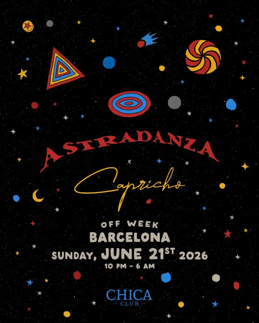 Capricho x Astradanza: OFFSONAR (Special Guests TBA) event poster