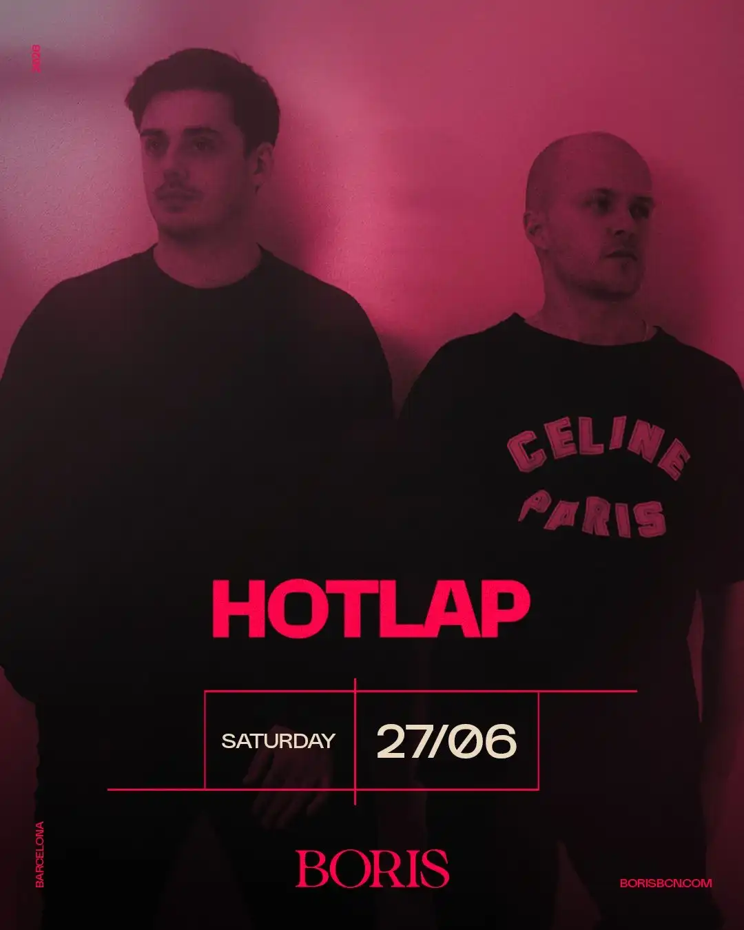 Boris pres HotLap event poster
