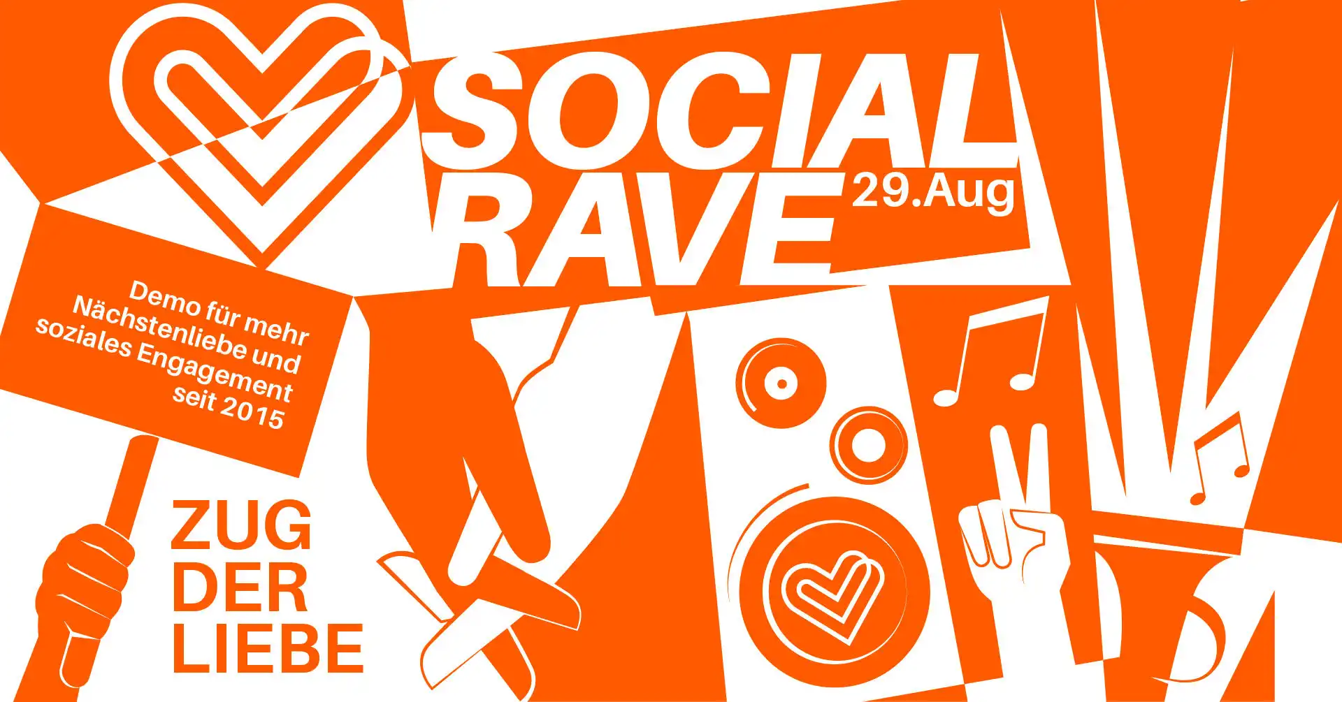 Zug der Liebe 2026 - socialrave event poster