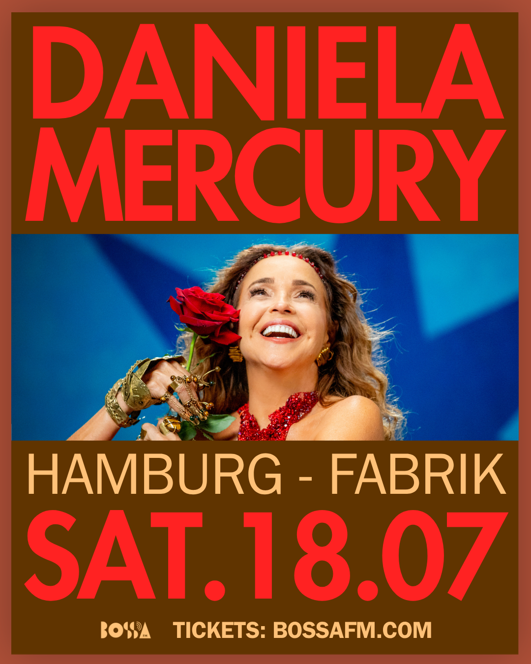 Daniela Mercury - Hamburg event poster