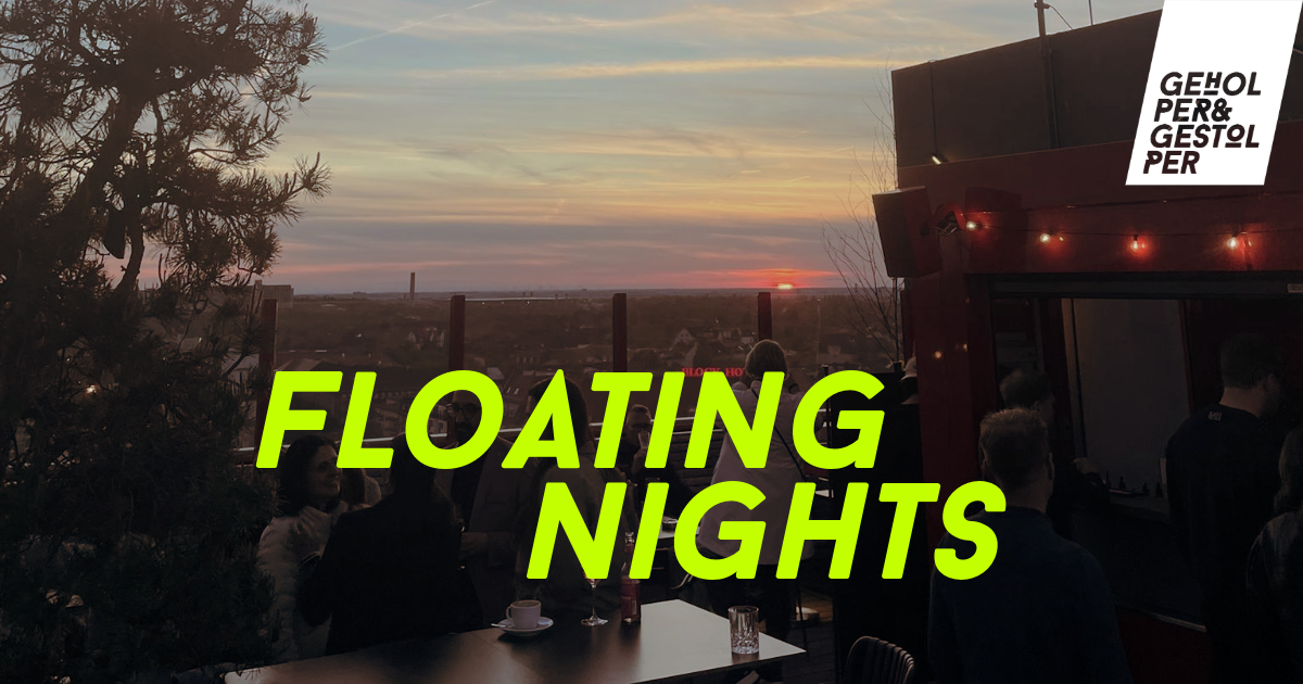 Floating Nights: Geholper & Gestolper x Friends event poster