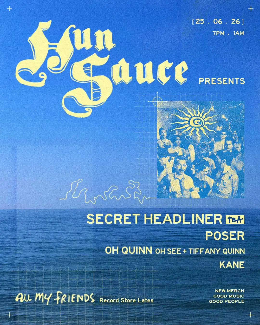 Hun Sauce presents event poster